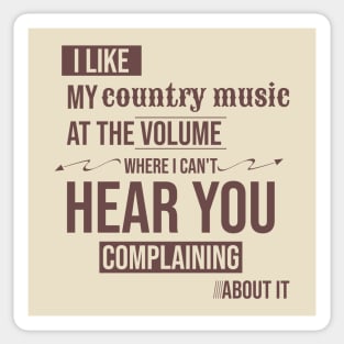 Country music quotes // Country music Lover Sticker